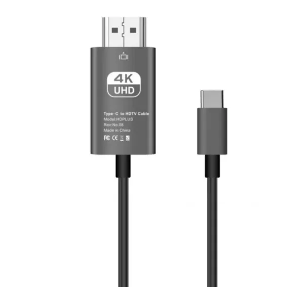 USB-C to HDTV Cable 4K/60hz 2m (6.6FT) AIRSKY – Image 2