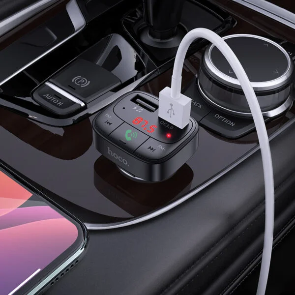 Car charger “E59 Promise” QC3.0 BT FM transmitter - Image 3