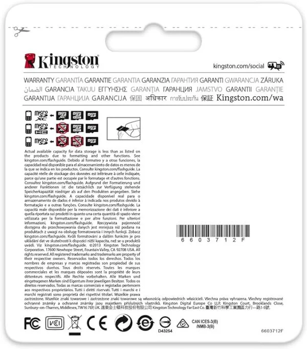 Kingston 4 GB micro SD Memory Card 4GB - Image 2