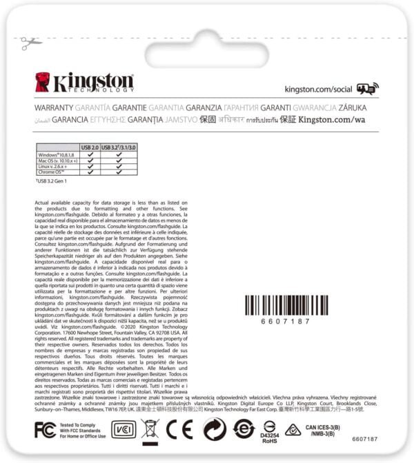 Kingston DataTraveler Exodia 64GB USB 3.2 Flash Drive DTX/64GB - Image 3