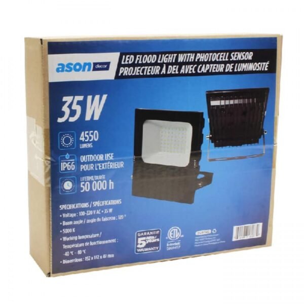 Tempered glass LED Floodlight LN-FLHL35 (35W) – Image 3