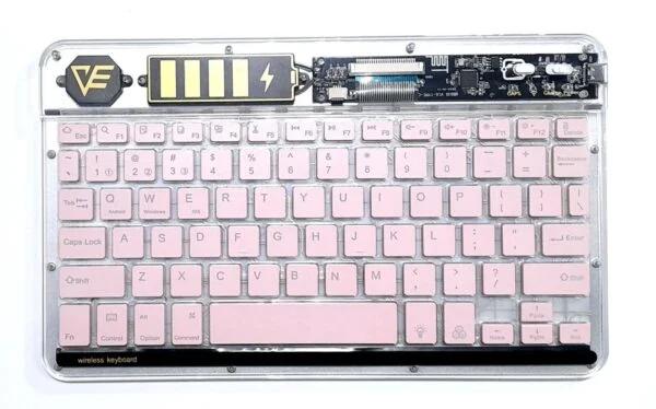 Keyboard -WiFi & Bluetooth Enabled - white, pink, blue, green ,black