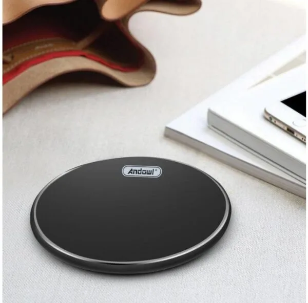 Andowl Q-PD20 15W Fast Wireless Charger – Qi-Certified Charging Pad for iPhone 15/14/13 (MagSafe Compatible), Samsung Galaxy S23/S22, AirPods Pro, All Qi-Enabled Devices - Image 3