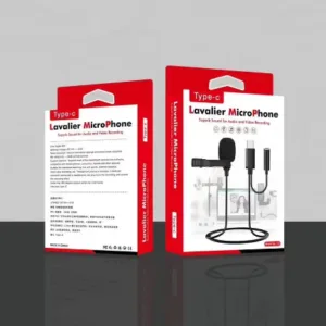 Lavalier Microphone with Headphone playback interface & Easy Clip On - Type C GL140