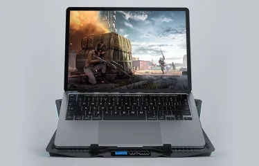RGB Gamer Notebook Laptop Cooler 15-17.3 inch - Vencci DCX-AA4 - Image 2