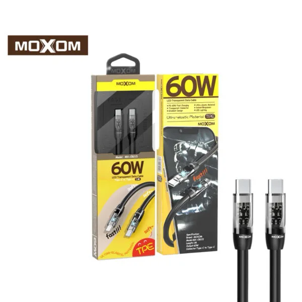Moxom 60W Type-c to Type-c MX-CB215 Cable