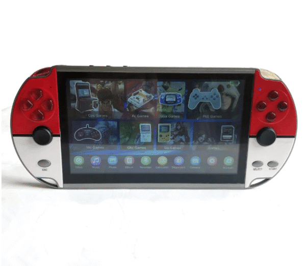7.1-Inch Retro Handheld Game Console - 10,000+ Classic GBA/NES Games, Portable Gaming Device with Dual Joysticks, Video Player & TF Card Support - Perfect Gift for Kids & Adults