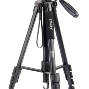 JMARY KP2274: Professional Camera Tripod with Horizontal Rotatable Center Column - Lightweight Travel Aluminum Stand, Black Color