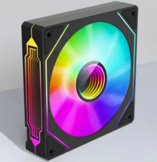 Jungle Leopard Prism4 PRO 12CM Casing Fan: Black/White, 5V ARGB, 3Pin PWM
