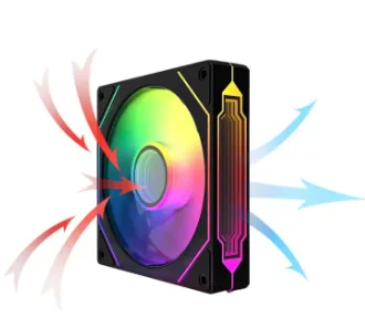 Jungle Leopard Prism4 PRO 12CM Casing Fan: Black/White, 5V ARGB, 3Pin PWM – Image 4