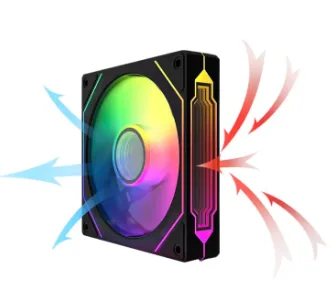 Jungle Leopard Prism4 PRO 12CM Casing Fan: Black/White, 5V ARGB, 3Pin PWM – Image 5