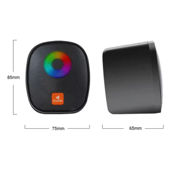 Kisonli X11: USB-Powered Portable Laptop Speakers with Wired Connectivity – Image 4