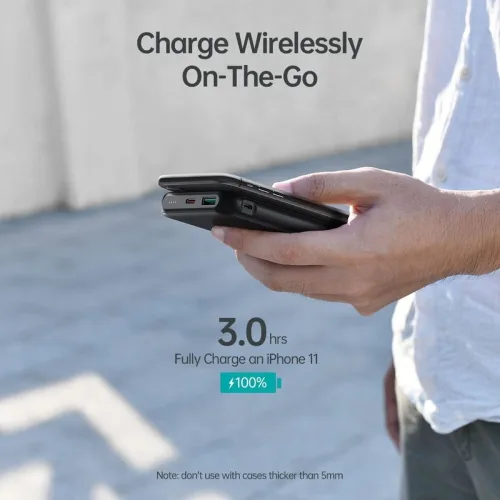 Choetech Wireless Charger Power Bank 10,000mAh 20W (B650) - Brand New - Image 3