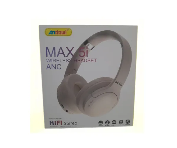 Andowl Max5i: Wireless Headset with ANC, Built-in Microphone, and HiFi Stereo - Image 2