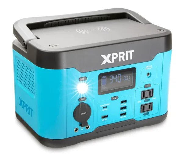 Xprit RT500 Power Station: Portable 120V/500W Pure Sine Wave AC Outlet with 515Wh Lithium Battery - Perfect for Camping, RVs, and Outdoor Adventures