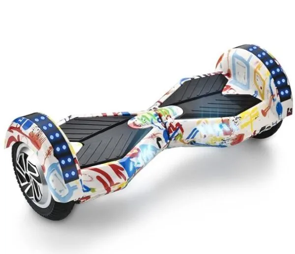 HOVER BOARD WITH LED WHEELS 8 inch & BLUETOOTH SPEAKER Speed up to 15km/250W