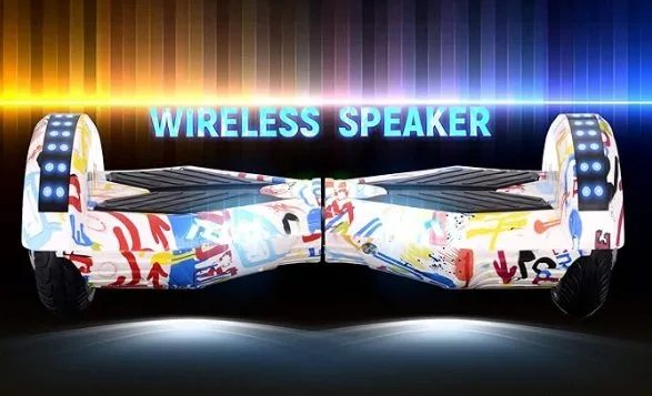 HOVER BOARD WITH LED WHEELS 8 inch & BLUETOOTH SPEAKER Speed up to 15km/250W – Image 4