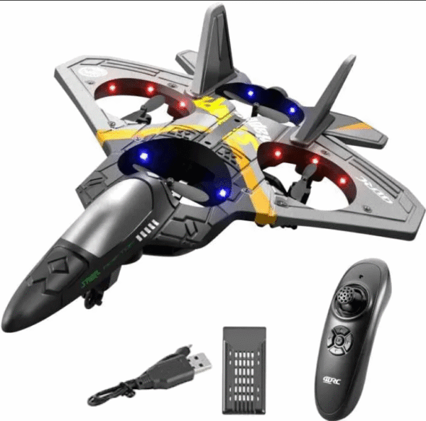 Fighter Super 4-Axis UAV RC Plane - 2.4GHz Waterproof Foam Jet Glider with Remote Control | R4S RCM Aircraft Toy - Image 2