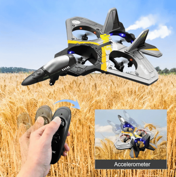 Fighter Super 4-Axis UAV RC Plane - 2.4GHz Waterproof Foam Jet Glider with Remote Control | R4S RCM Aircraft Toy - Image 5