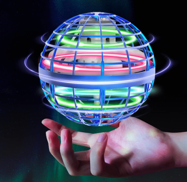 Anti-Gravity Hover Orb Ball - Hand-Controlled Flying Drone Toy with LED Lights for Kids & Adults (Indoor/Outdoor)