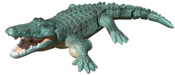 RC Alligator Toy – Realistic Swimming & Moving Reptile, 2.4GHz Waterproof, 98ft Range, USB Rechargeable – Perfect Pool Gift for Kids (Dark Green) – Image 2