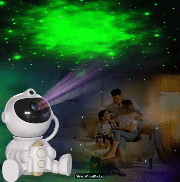 Astronaut Nebula Lamp - Star Projector with Remote Control, Adjustable Angle LED Night Light for Kids & Adults (USB Powered)