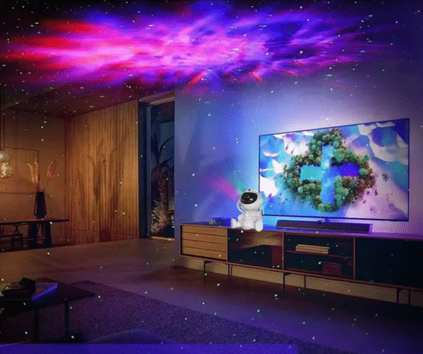 Astronaut Nebula Lamp - Star Projector with Remote Control, Adjustable Angle LED Night Light for Kids & Adults (USB Powered) - Image 2
