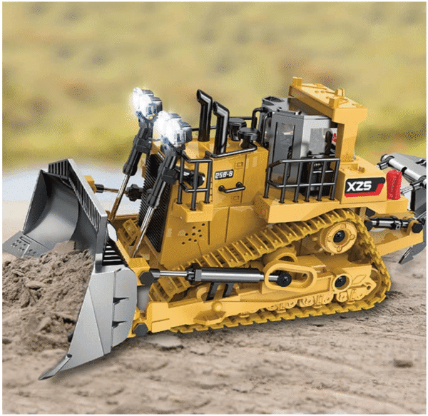 1:24 Scale 2.4GHz RC Tractor Toy - 9 Channel Alloy Bulldozer with Full Functions - Image 3