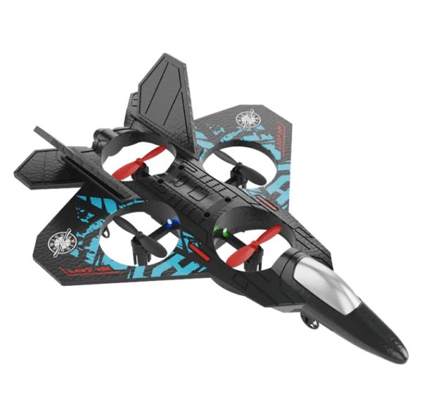 Fighter Super 4-Axis UAV RC Plane - 2.4GHz Waterproof Foam Jet Glider with Remote Control | R4S RCM Aircraft Toy