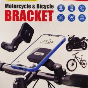 Andowl Q-ZJ02 Universal Motorcycle & Bicycle Phone Mount – Strong Magnetic Holder, 360° Adjustable, Vibration-Proof for Safe Navigation (Fits iPhone, Samsung, All Smartphones)
