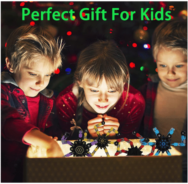 4 PCS Transformable Fidget Spinners for Kids & Adults – Stress Relief Sensory Toys, ADHD & Autism Friendly, Cool Fingertip Gyros for Boys and Girls – Fun & Calming Anxiety Relief Gifts - Image 5