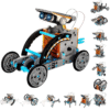 STEM Solar Robot Kit - 13-in-1 DIY Educational Science Building Toy for Kids Ages 8+ | 190-Piece Solar Powered Engineering Set | Birthday & Christmas Gift Idea for Boys & Girls"