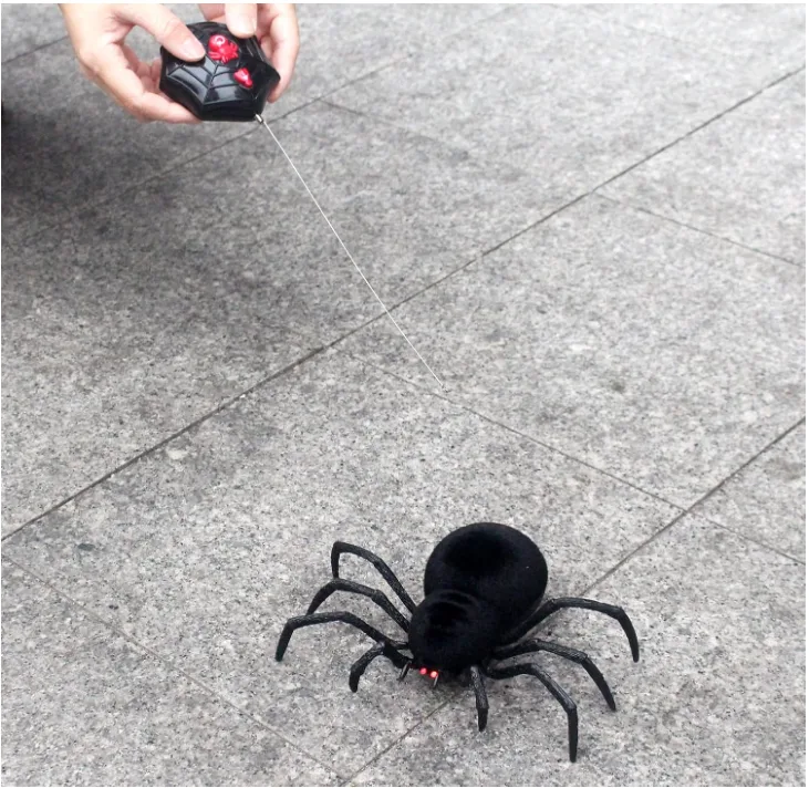 RC Spider Toy - Remote Control Tarantula Crawler, Realistic Scary Prank Gag Gift for Halloween & Christmas, Creepy Animatronic Bug for Kids & Adults (Birthday Gifts, Party Pranks) – Image 2