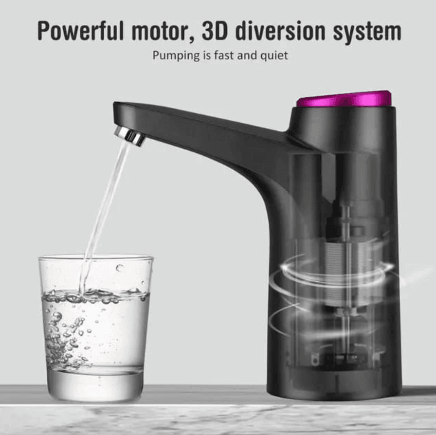 thumbnail image 2 of USB Electric Automatic Water Bottle Pump Dispenser For 2-5 Gallon Jugs - Universal 2 of 6