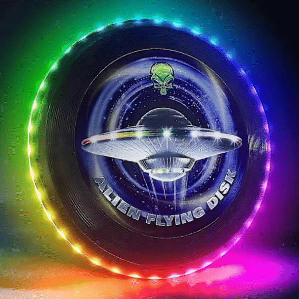 Glow in The Dark LED Flying Disc – 38 RGB Lights, 12 Modes, Rechargeable & Waterproof – Ultimate Outdoor Night Game for Adults & Kids
