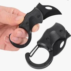 Cool Pocket Carabiner Utility Knife Keychain - 1.34" Stainless Steel Blade, Folding Box Cutter with ABS Handle | Multitool EDC Gadget for Home, Office, Camping & Everyday Carry