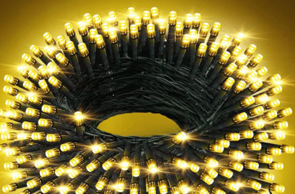 30FT LED Christmas String Lights - 8 Lighting Modes with End-to-End Plug (Extendable) - Fairy Lights for Indoor/Outdoor - Perfect for Tree, Home, Party (Choose White/Yellow/Blue/Red/Green) - Image 4