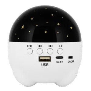LT-750 Bluetooth Christmas Projection Light – RGB Color-Changing LED Speaker Light with Rechargeable Battery - colors (Pink, White, Black)