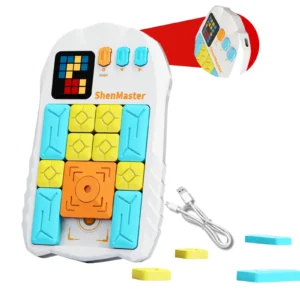 Alternative view of Smart Electronic Sliding Block Puzzle Game with 500 Challenges – Rechargeable Brain Teaser for Kids, Teens & Adults