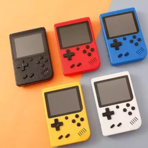 Alternative view of Retro Handheld Game Console with 500+ Built-in Classic Games, 3.0" LCD Portable Video Game Player, Rechargeable Battery, AV Output, Gift for Kids & Adults - Pink, Green, Grey, Blue, Yellow
