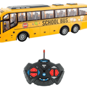 Alternative view of 1:30 RC School Bus with LED Lights – Remote Control Toy for Kids