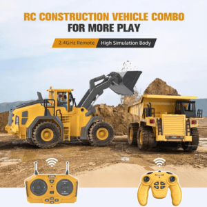 2.4GHz 9-Channel RC Wheel Loader 1:20 Scale | Construction Vehicle with Lights & Sound for Kids - Image 6