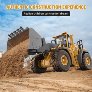 2.4GHz 9-Channel RC Wheel Loader 1:20 Scale | Construction Vehicle with Lights & Sound for Kids - Image 8