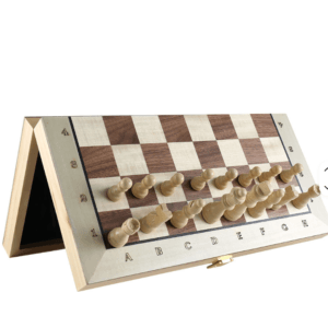 Magnetic Wooden Chess Set – Portable Folding Chess Board with Pieces, Ideal Gift for Adults & Kids - Image 4