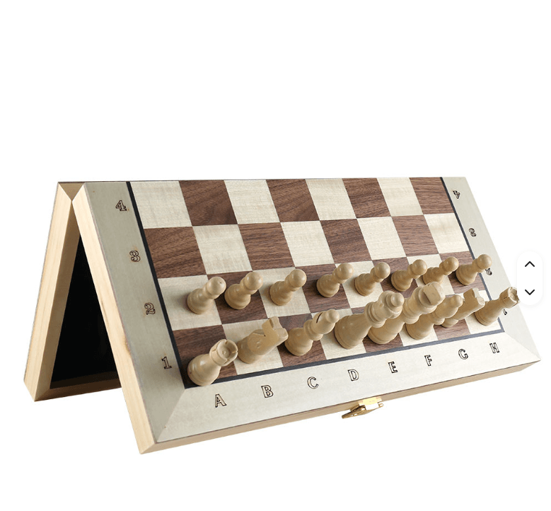 Magnetic Wooden Chess Set – Portable Folding Chess Board with Pieces, Ideal Gift for Adults & Kids - Image 4